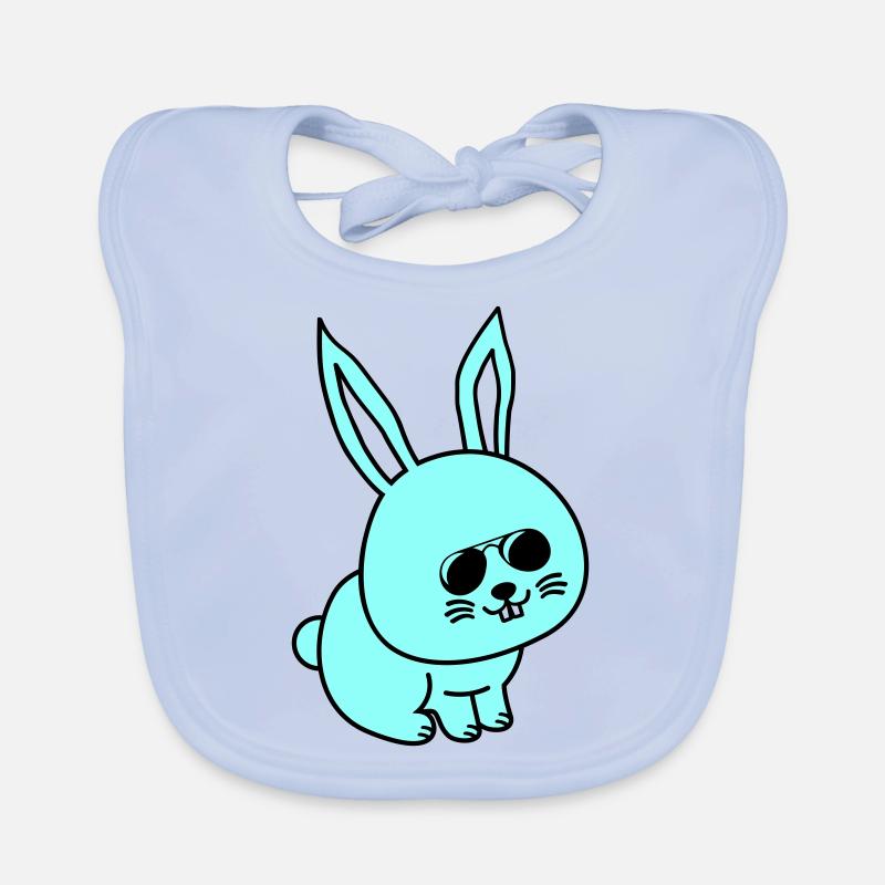 Bunny Comic Cool Organic Baby Bibs
