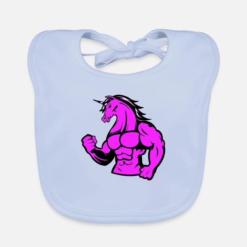 strong unicorn Baby Bio-Lätzchen
