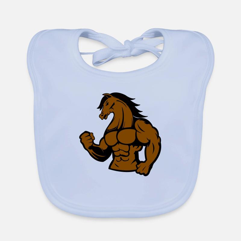 Cheval fort Bavoir bio Bébé