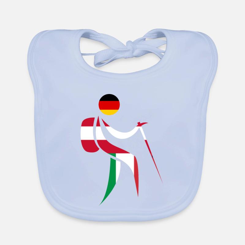 Alpenüberquerung E5 Wandern Baby Bio-Lätzchen