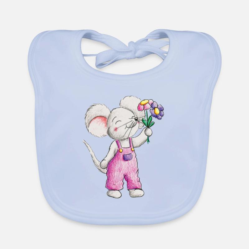 Des fleurs pour vous Bavoir bio Bébé