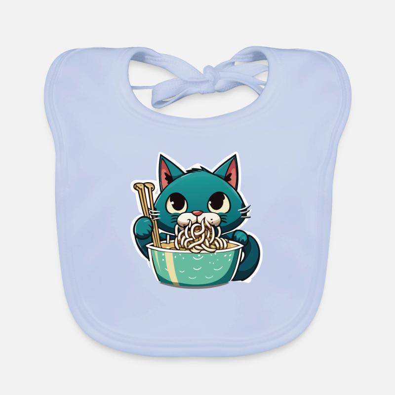 Cat Eats Instant Noldes Organic Baby Bibs