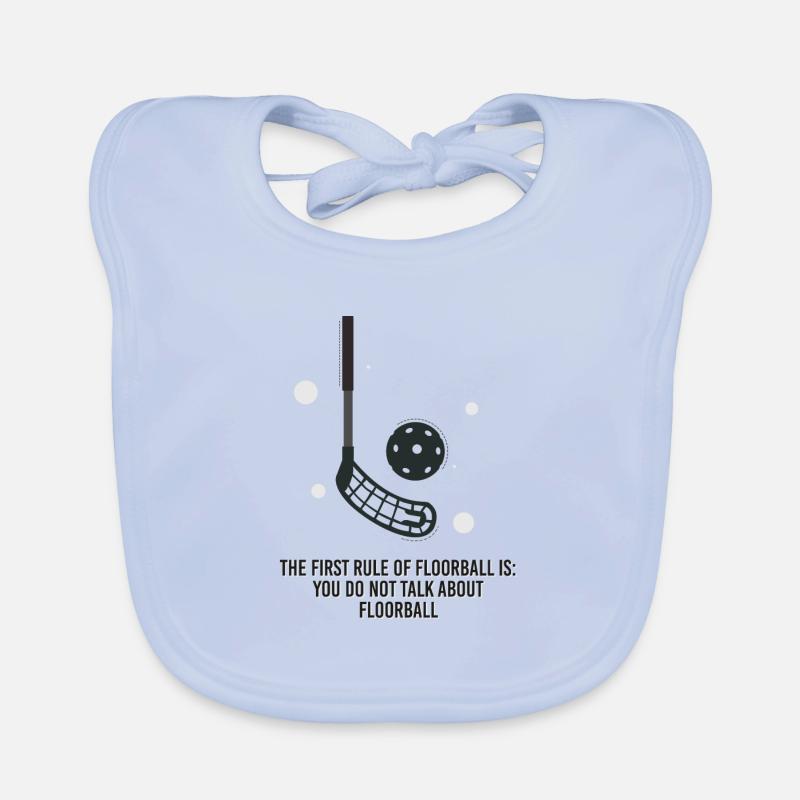 Première règle du floorball de floorball Bavoir bio Bébé