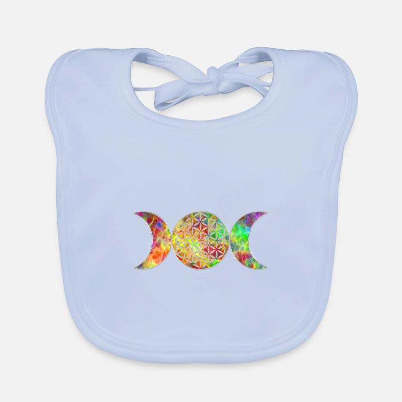 Fleur de Vie - Déesse Triple Lune 3 Bavoir bio Bébé