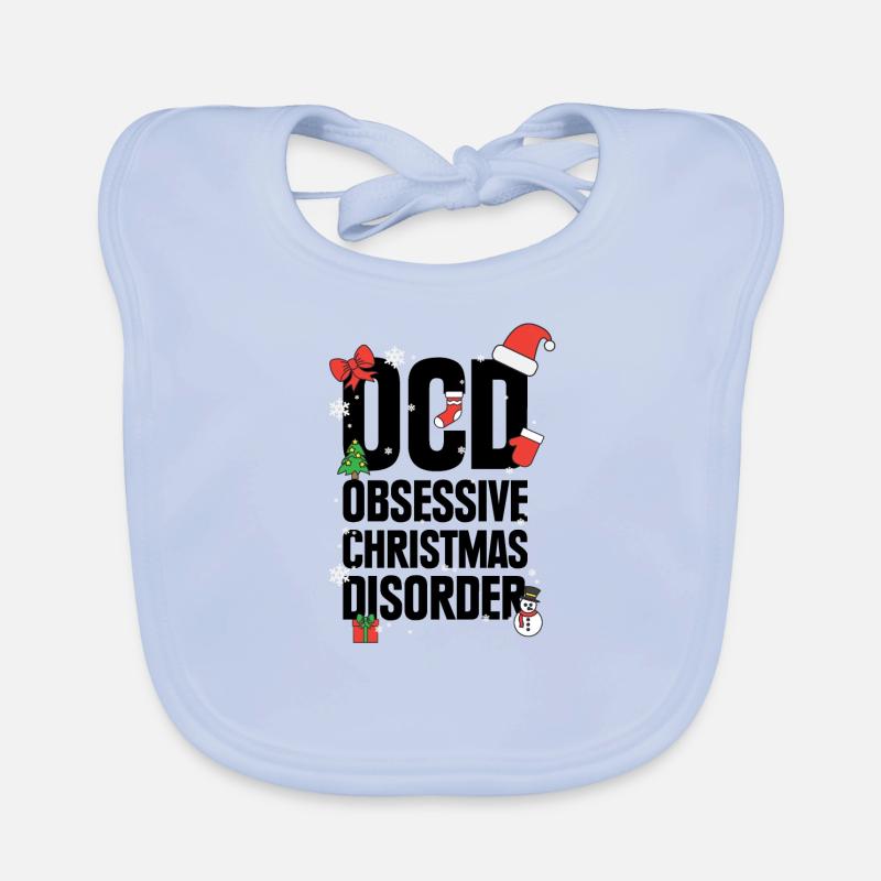 Idée cadeau Obsessive Christmas Disorder Bavoir bio Bébé