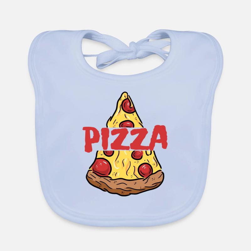 Pizza - Pizza Share Organic Baby Bibs