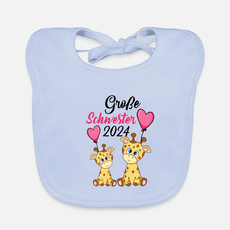 Große Schwester 2024 Baby Bio-Lätzchen