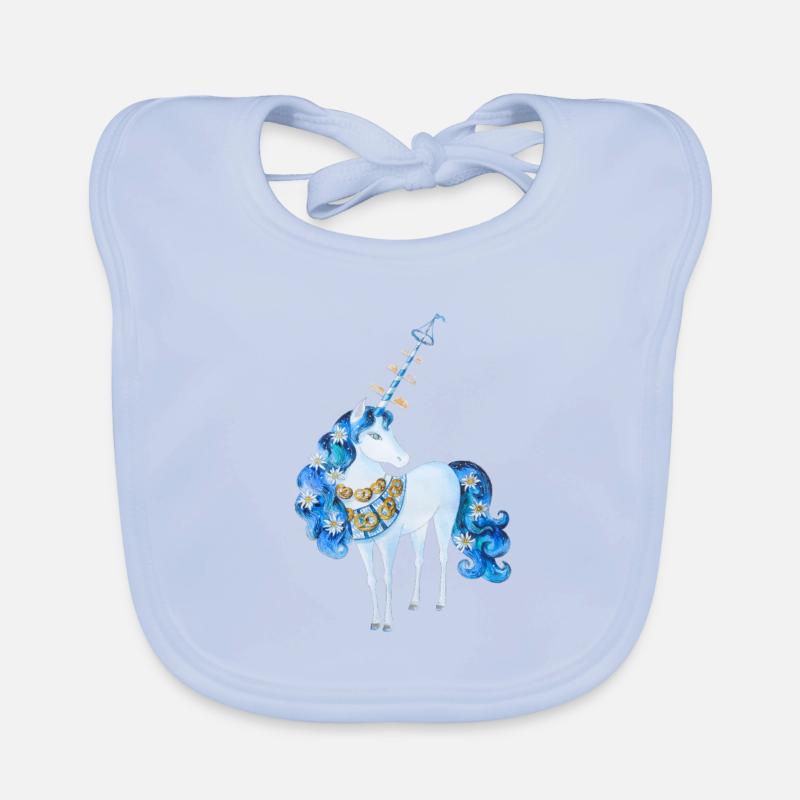 Bayerisches Einhorn Baby Bio-Lätzchen