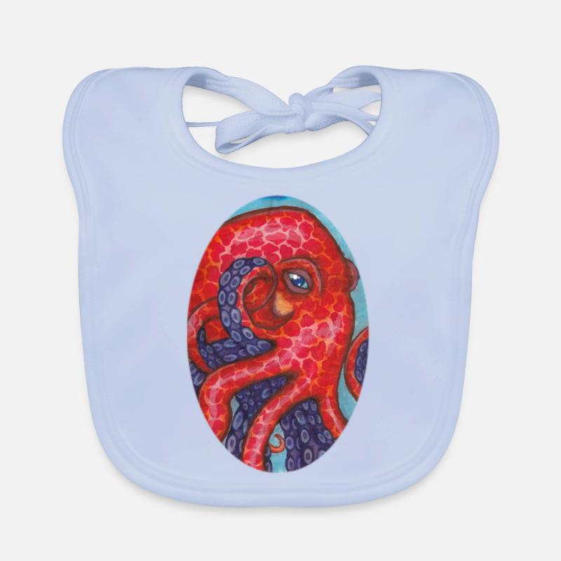 Octopus Organic Baby Bibs