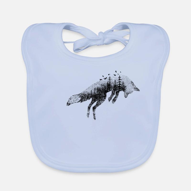 Fox and forest Organic Baby Bibs