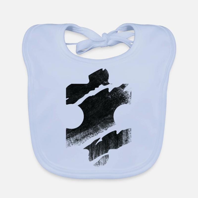 Puzzlestück Puzzle Rätsel Baby Bio-Lätzchen