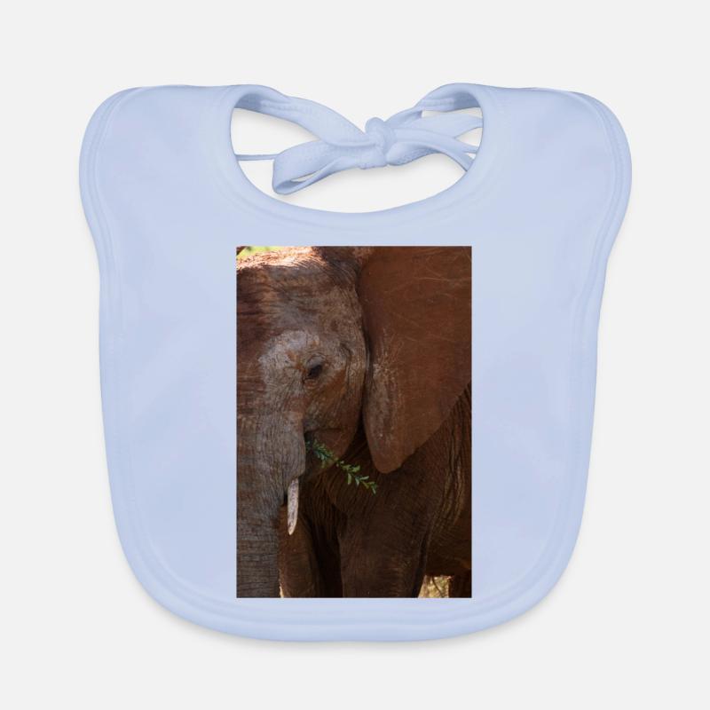 Éléphant Bavoir bio Bébé