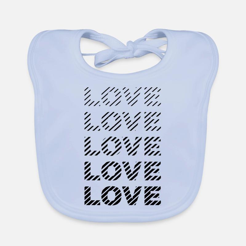 AMOUR 02 Bavoir bio Bébé