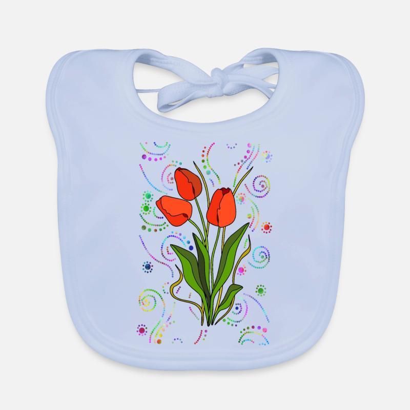 Fleur Bavoir bio Bébé