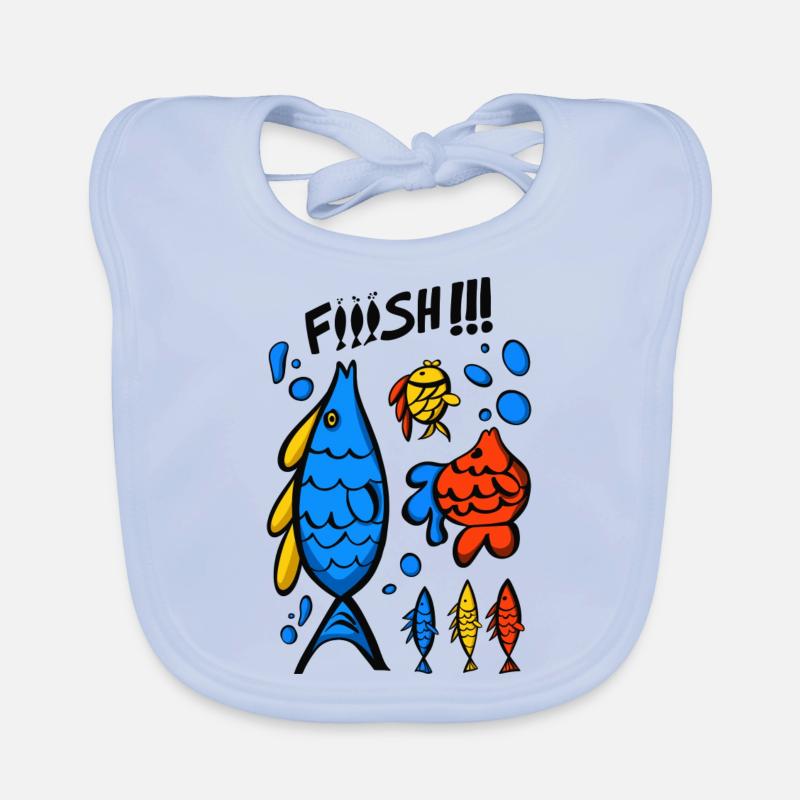 Fish - Poisson Bavoir bio Bébé