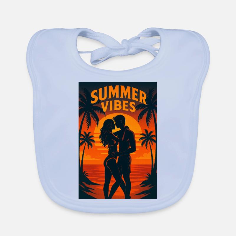 Sunset Heat – Sommeredition 2025 Baby Bio-Lätzchen