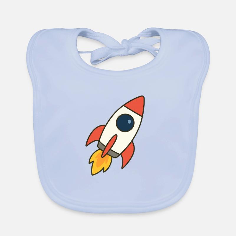fusée volante Bavoir bio Bébé