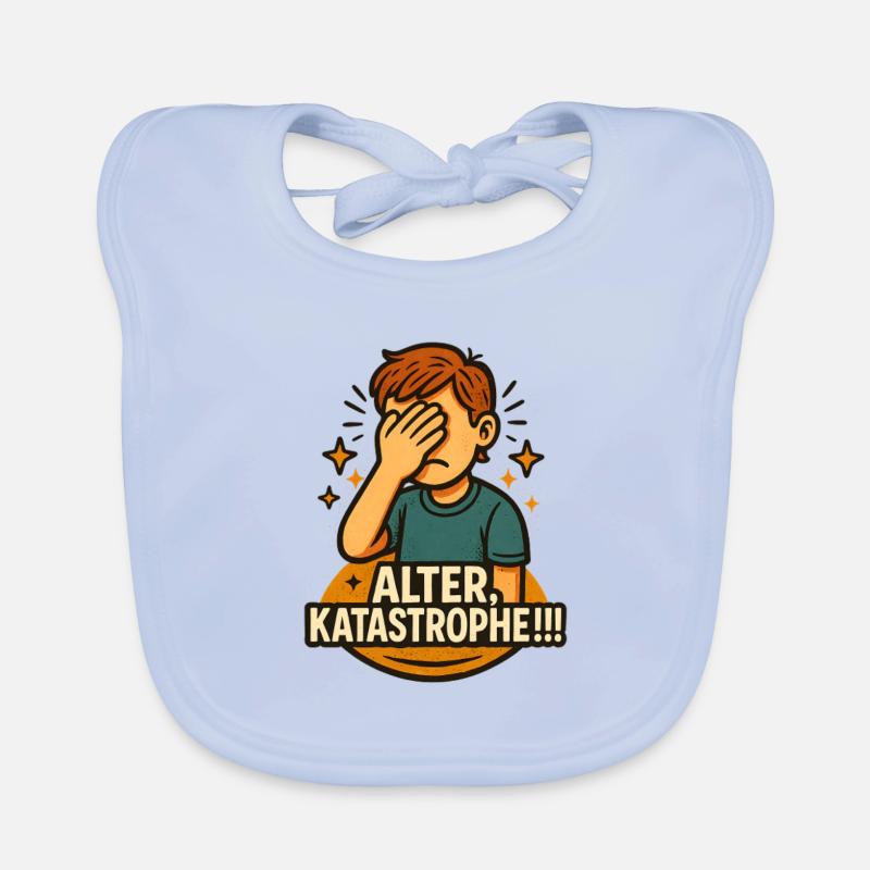 Old Disaster Funny Saying Fun Meme Organic Baby Bibs