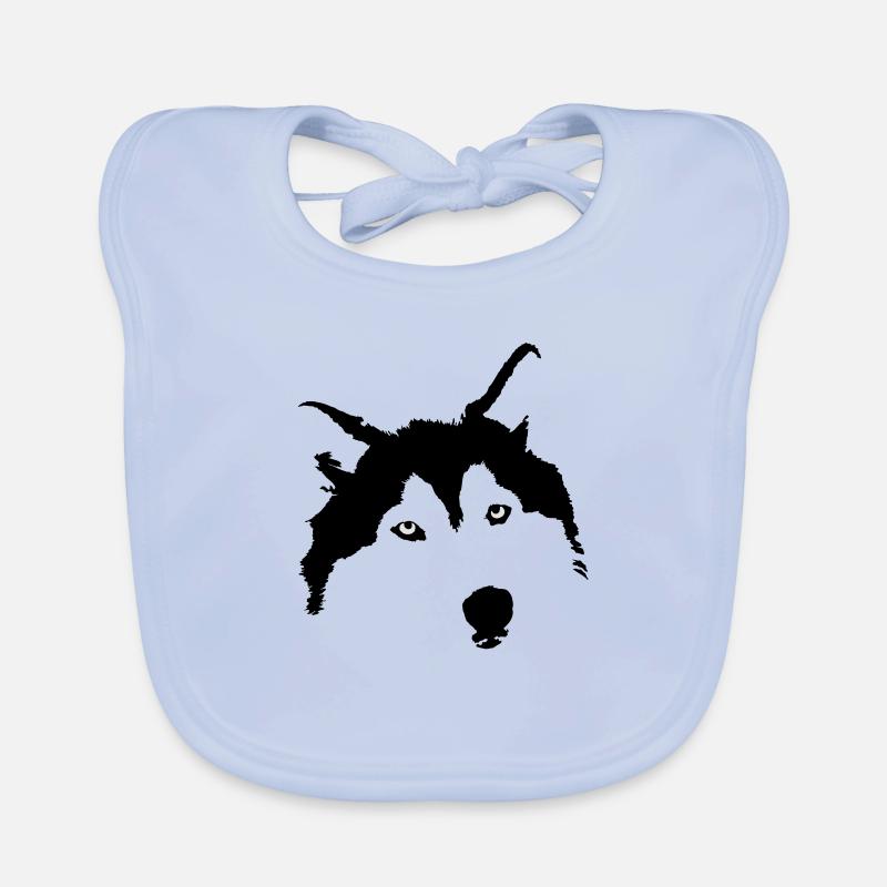 husky - Baby Bio-Lätzchen - sky Blue
