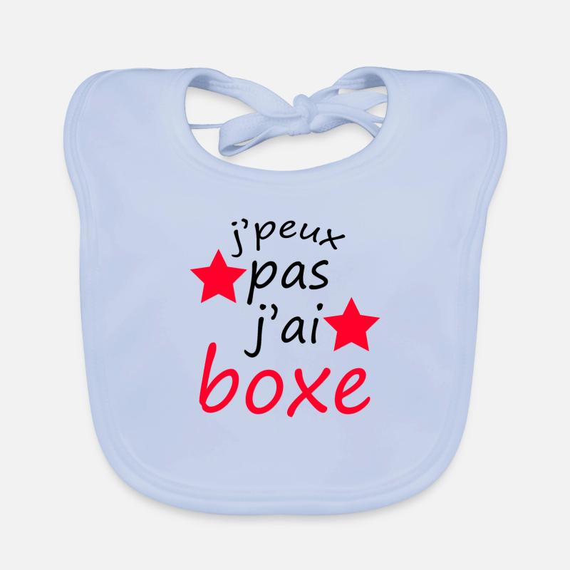 j'peux pas j'ai boxe Bavoir bio Bébé
