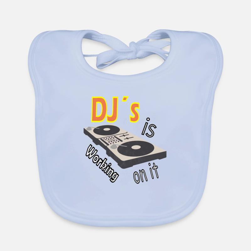 Mixer DJ s is working on it Organic Baby Bibs