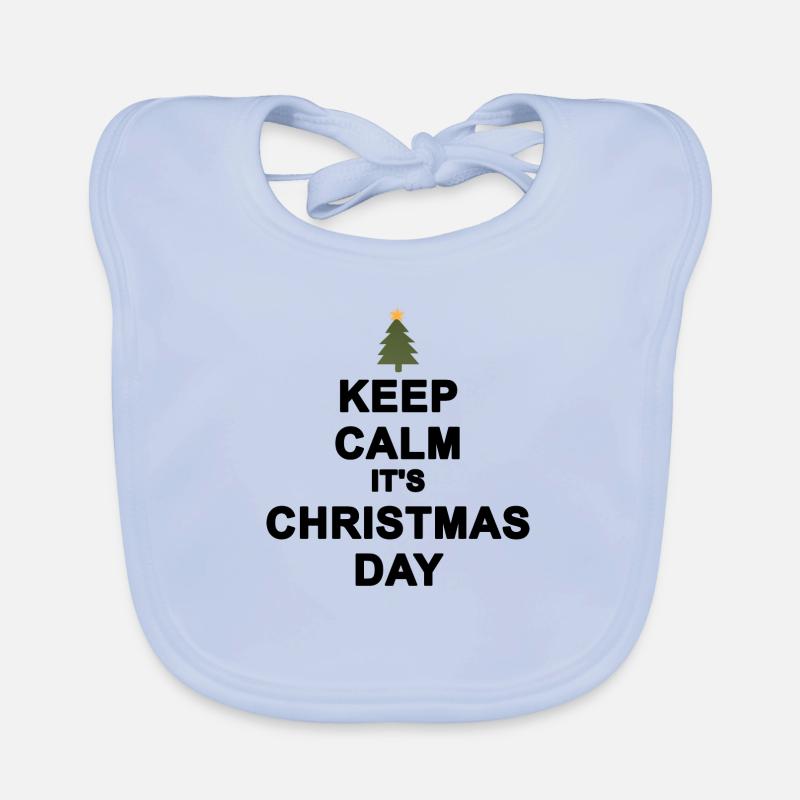 keep calm christmas Bavoir bio Bébé