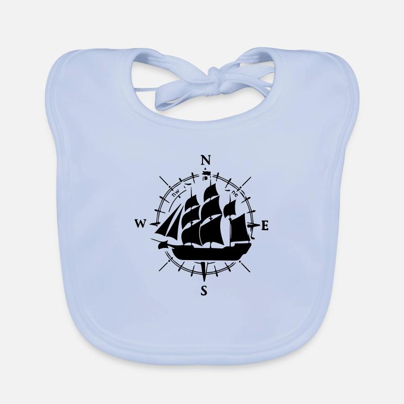 Segelschiff Baby Bio-Lätzchen