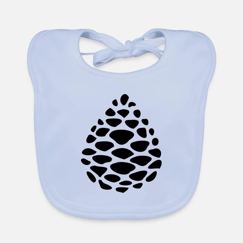 Pine cones pomme de pin pinecone Organic Baby Bibs
