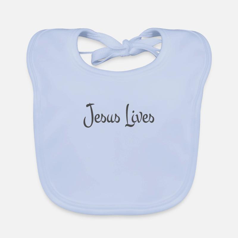 Conception chrétienne Jésus vit Bavoir bio Bébé