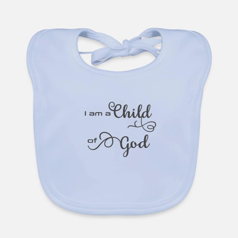 Christliches Design Ich bin ein Kind Gottes Baby Bio-Lätzchen