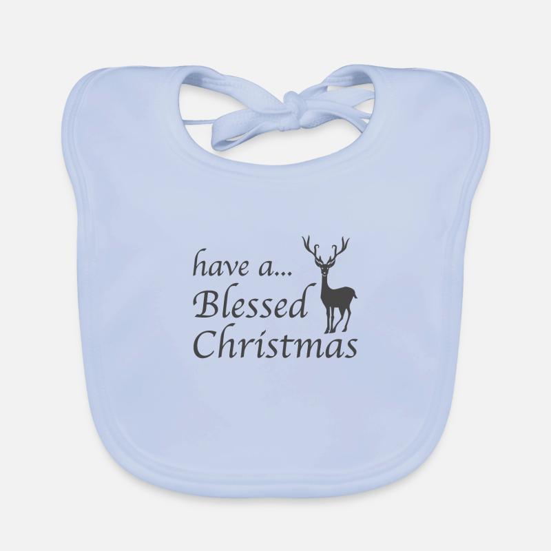 Conception chrétienne de Noël Béni Noël Bavoir bio Bébé