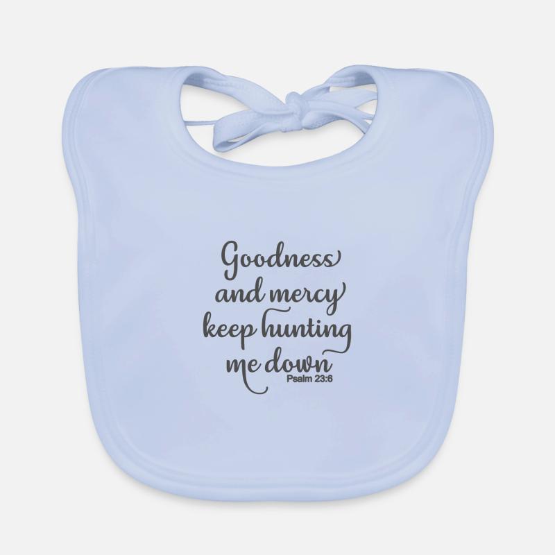 Conception chrétienne La bonté et la miséricorde continuent à chasser Bavoir bio Bébé
