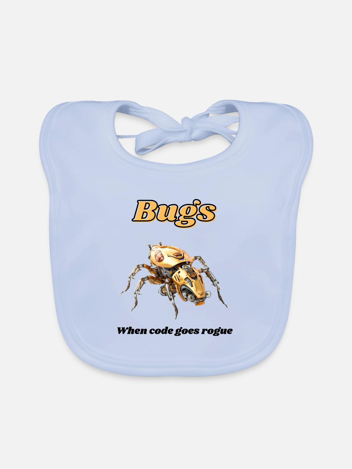 Bugs - Baby Bio-Lätzchen - sky Blue - Vorne
