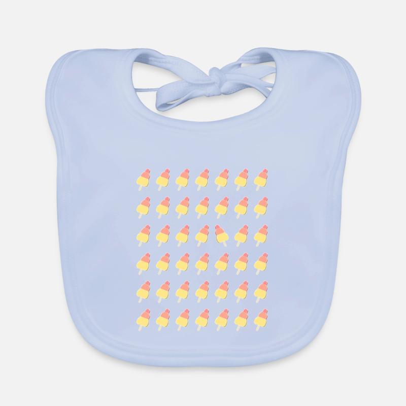 Ice cream cone pattern rockets - OCD Organic Baby Bibs