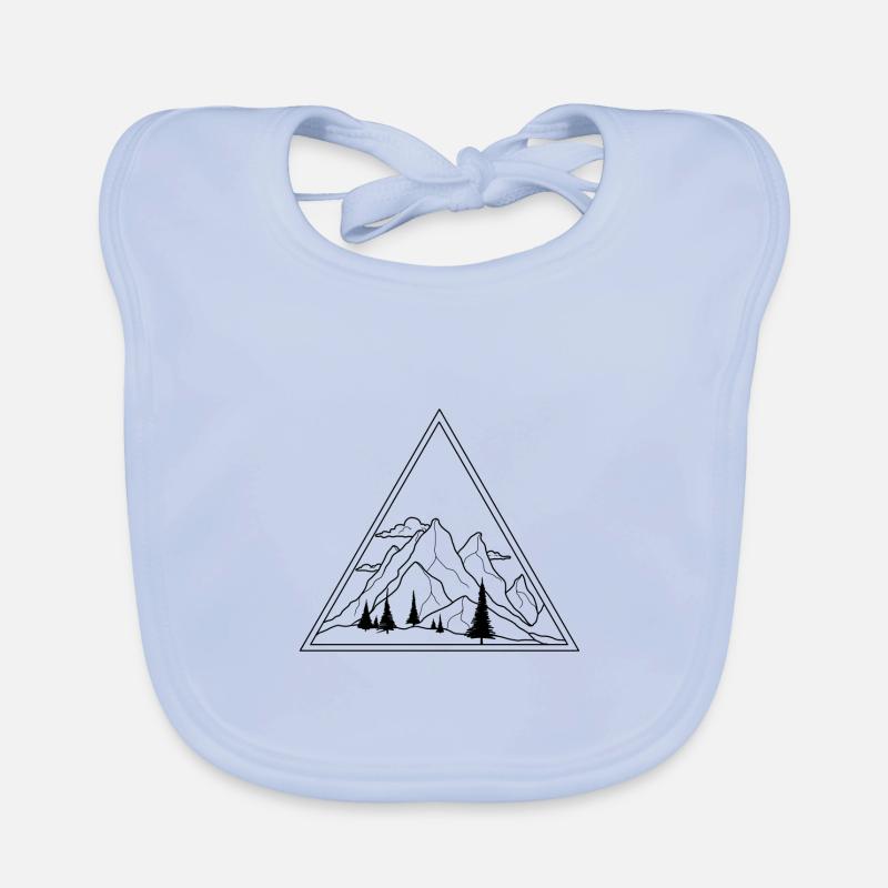 mountains Organic Baby Bibs