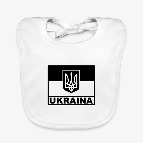 Ukraina Taktisk Flagga - Emblem - Ekologisk babyhaklapp