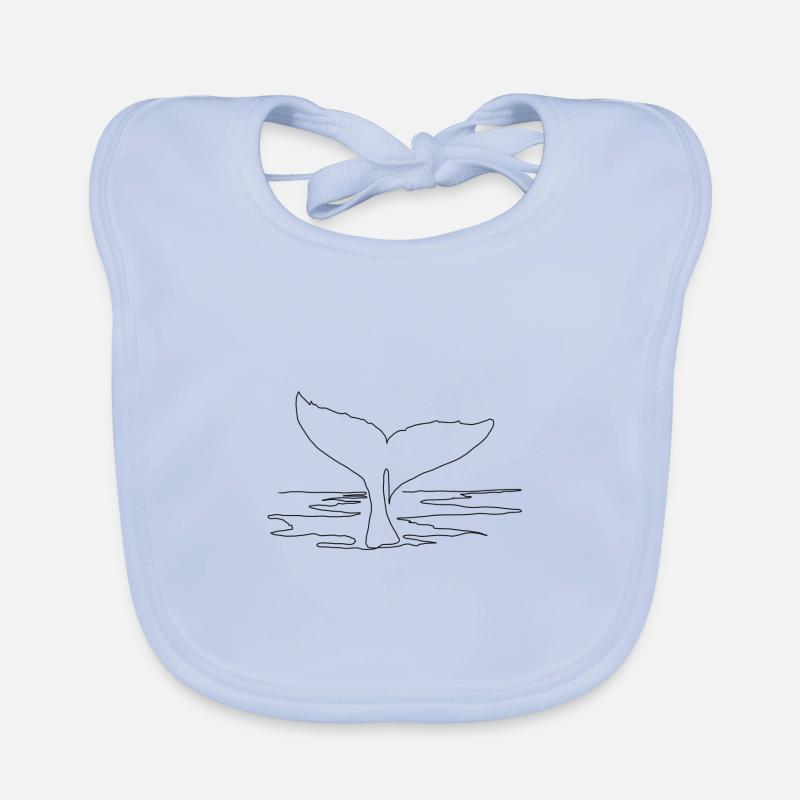 Wal - Baby Bio-Lätzchen - sky Blue