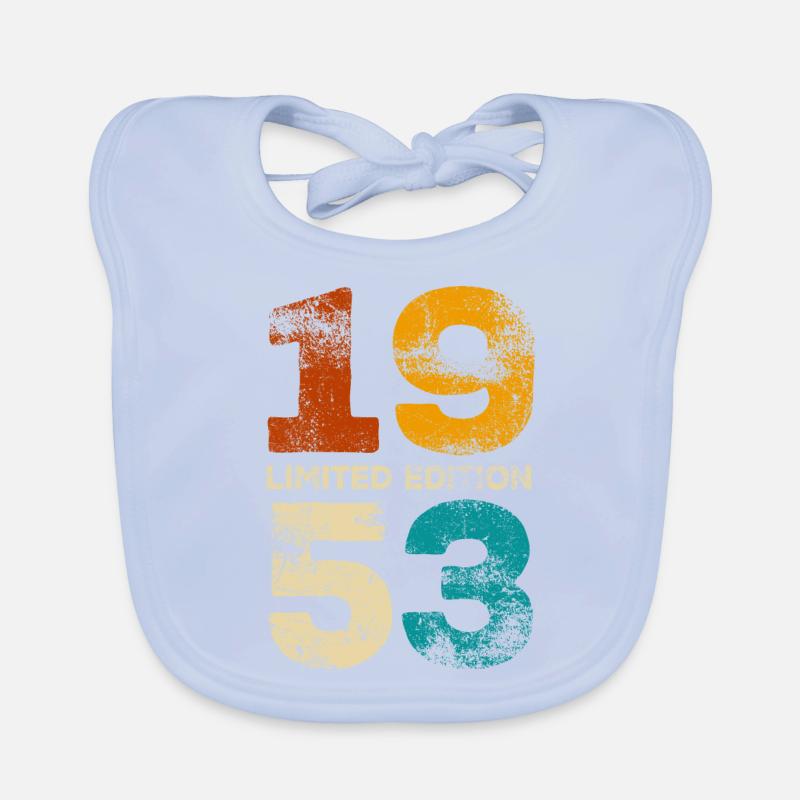 Édition limitée 1953 Cadeau d’anniversaire Bavoir bio Bébé