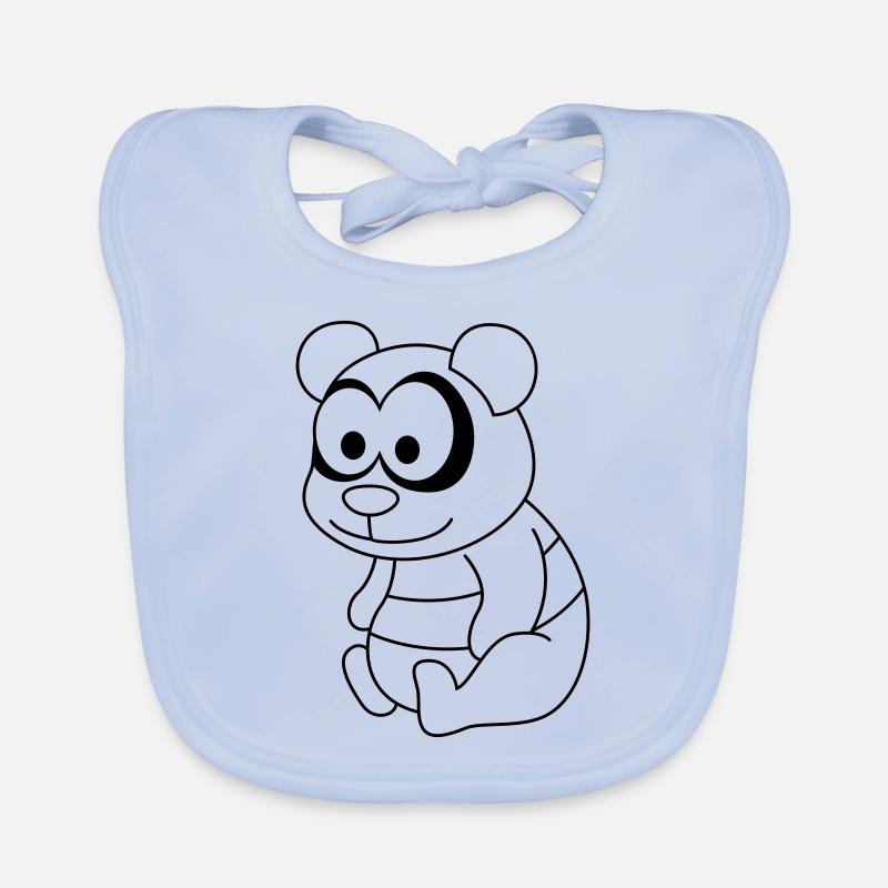 Panda Comic Animal Bavoir bio Bébé