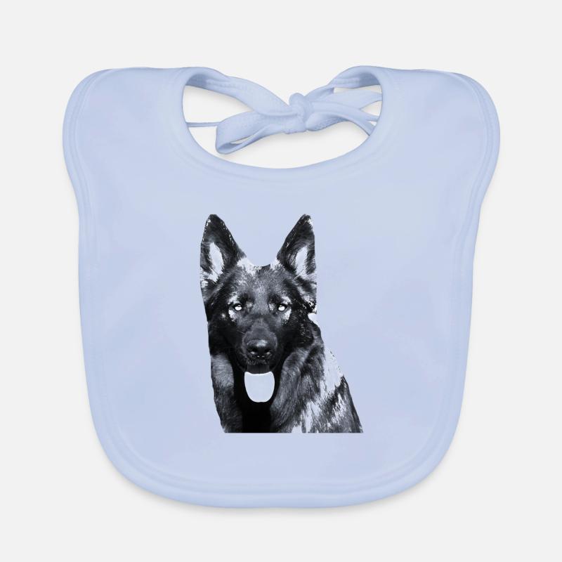 Schäferhund Schäferhunde German Shepherd Hunde Baby Bio-Lätzchen