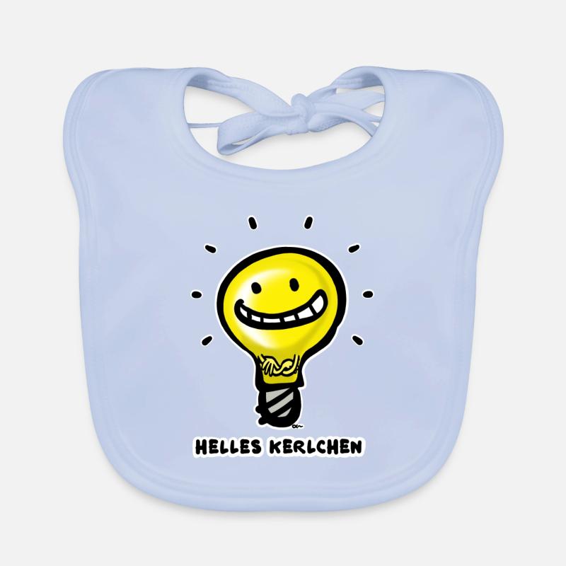 Helles Kerlchen - Baby Bio-Lätzchen - sky Blue