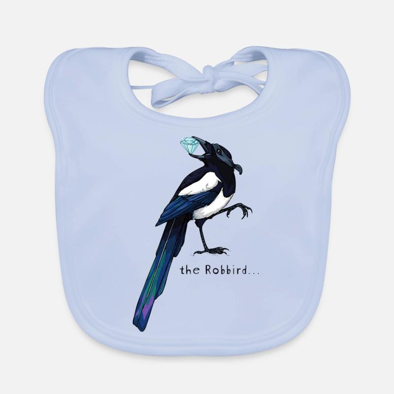 Thieving magpie Organic Baby Bibs