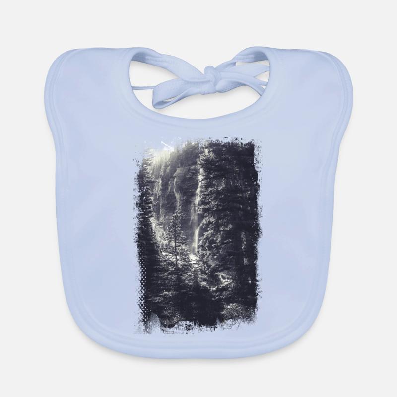 Forest view landscape Organic Baby Bibs