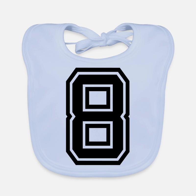 8 - Baby Bio-Lätzchen - sky Blue