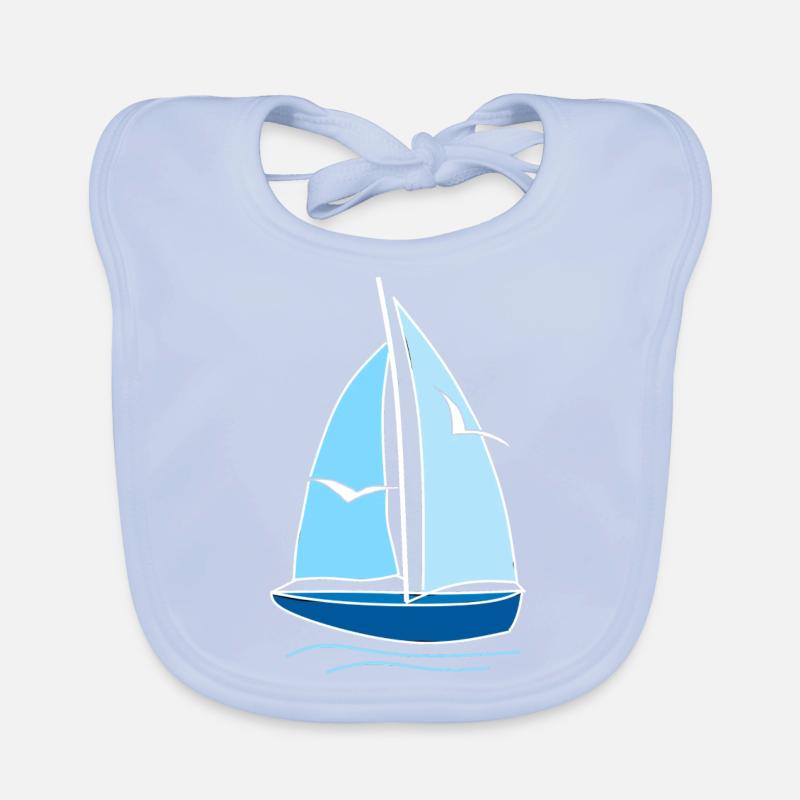 Segelboot Möwen,Geschenk,mode,cool,trend,style, Baby Bio-Lätzchen