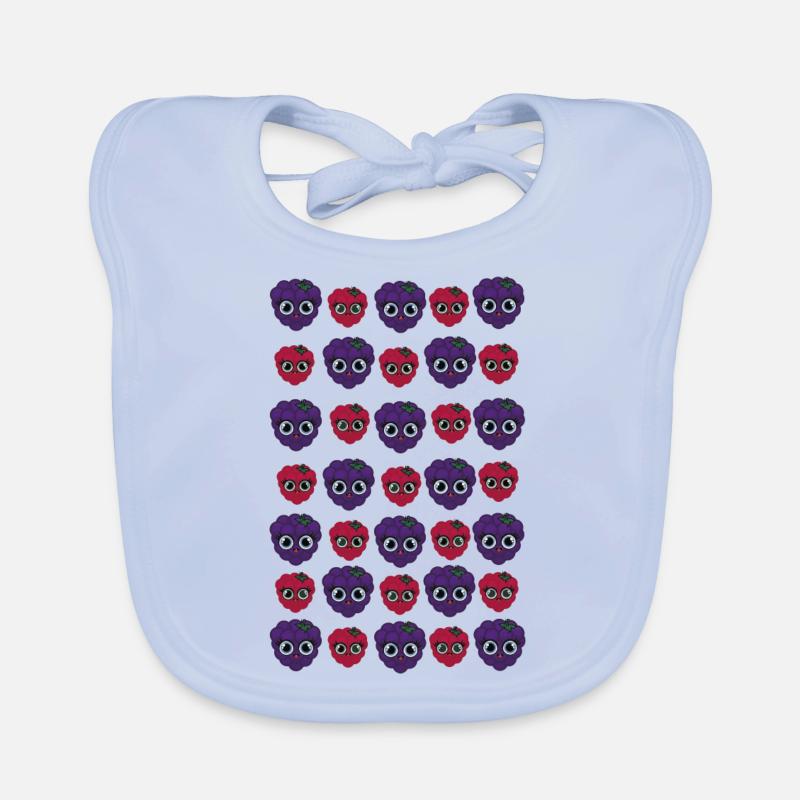 Billy Blackberry & Ruby Raspberry Organic Baby Bibs