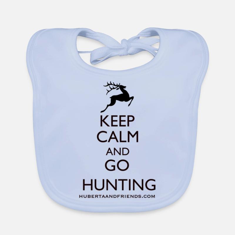 Keep calm and go hunting Baby Bio-Lätzchen