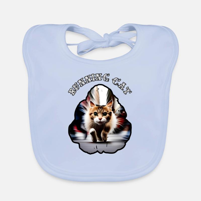 Chat en cours d’exécution 9 Bavoir bio Bébé