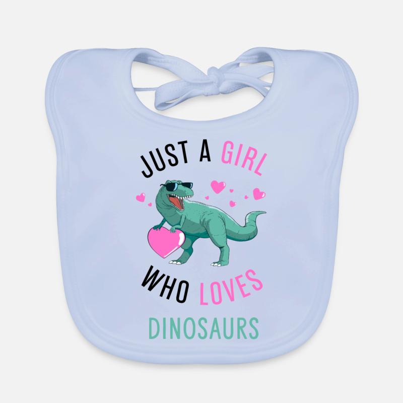 Nur ein Mädchen, das Dinosaurier süß Dinosaurier Geschenk Baby Bio-Lätzchen