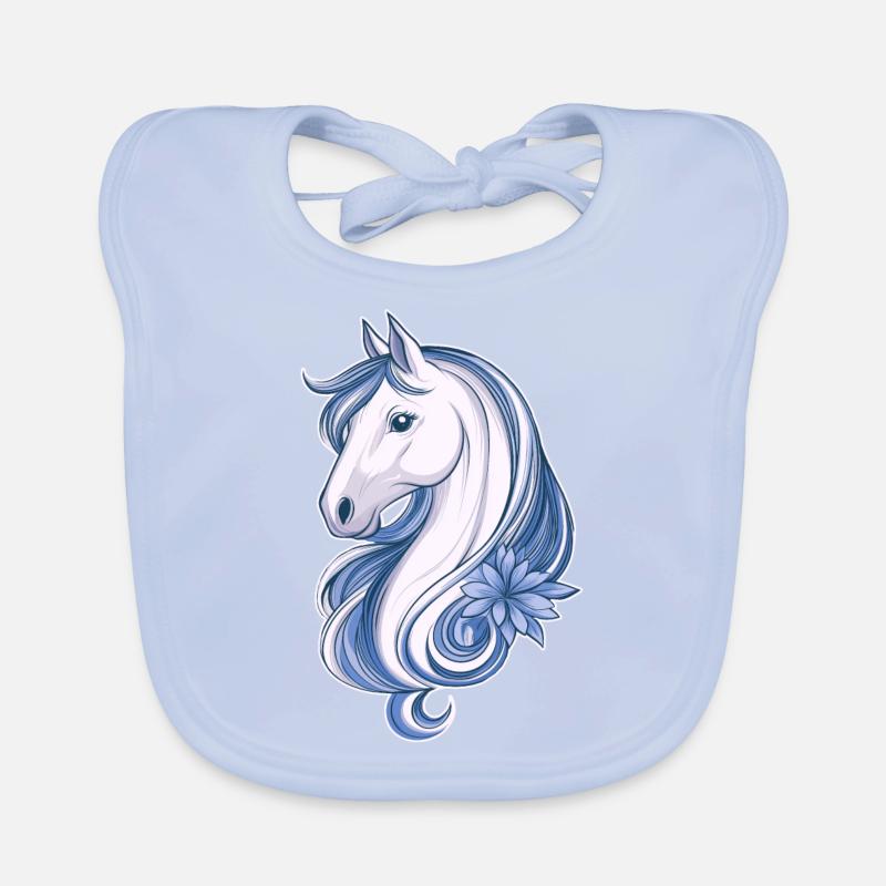 Cheval mignon Bavoir bio Bébé